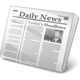 Newspaper folded