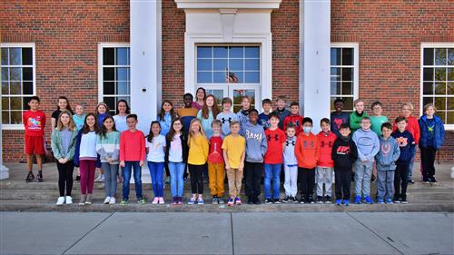 science olympiad students in front of Cahaba