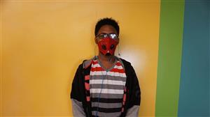 Richard poses after the Senior Design showcase